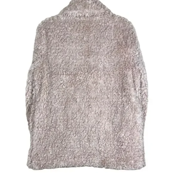 NVLT Reversible Faux Shearling Jacket in Nude, Large - Picture 2 of 12